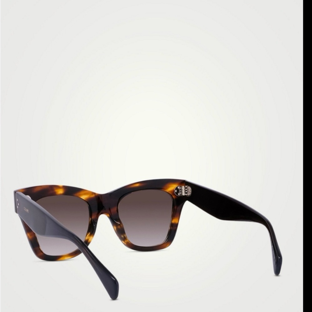 Celine Cat Eye Sunglasses CL41000/S Tortoiseshell Brown Gradient Designer Shades - Picture 2 of 13